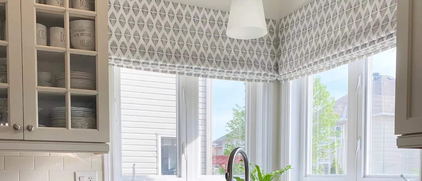 Roman Shades Over Blinds