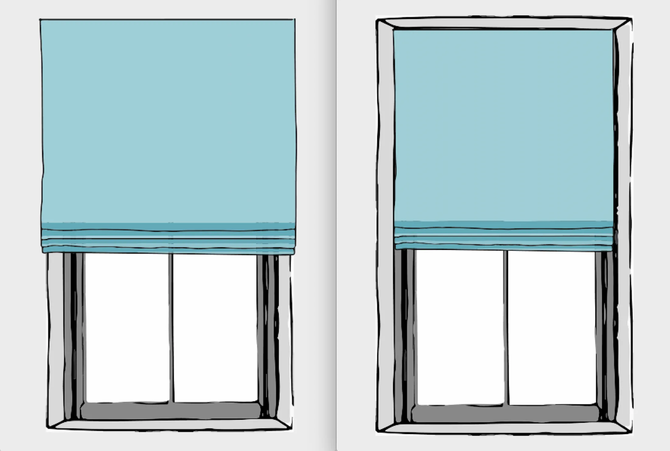 Inside vs Outside Mount Roman Shades: What, When & Why