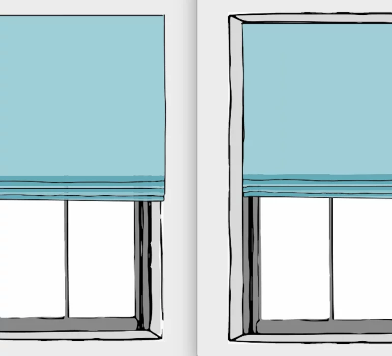 Inside vs Outside Mount Roman Shades: What, When & Why