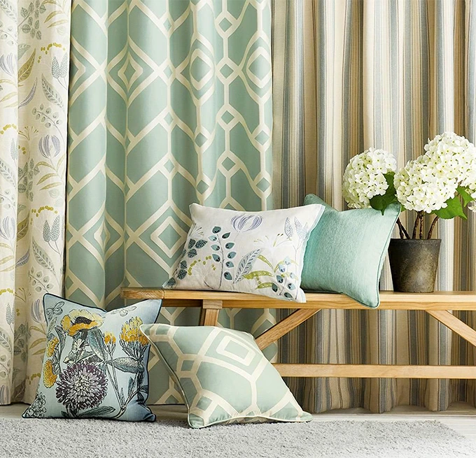 embroidered window curtains