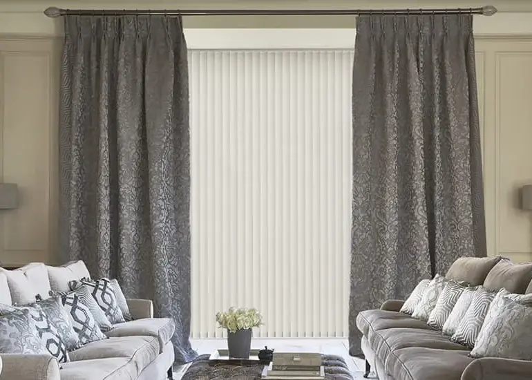 Curtains Over Vertical Blinds
